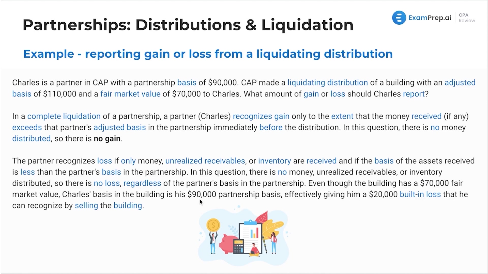 Examples of a Liquidating Distribution lesson thumbnail