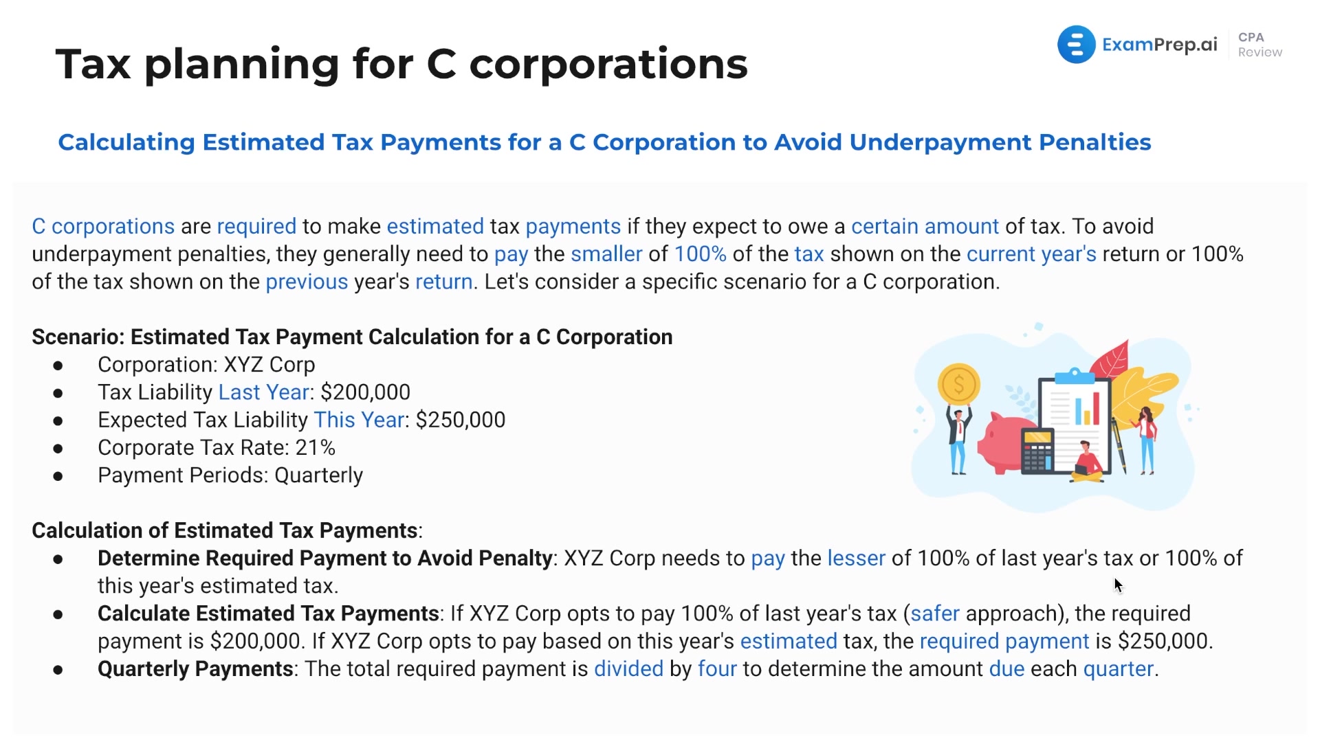 Calculating Estimated Tax Payments for C Corporations lesson thumbnail