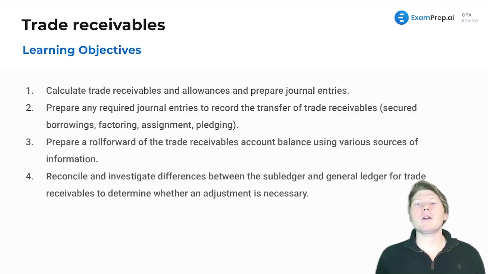 Trade Receivables Overview and Objectives lesson thumbnail