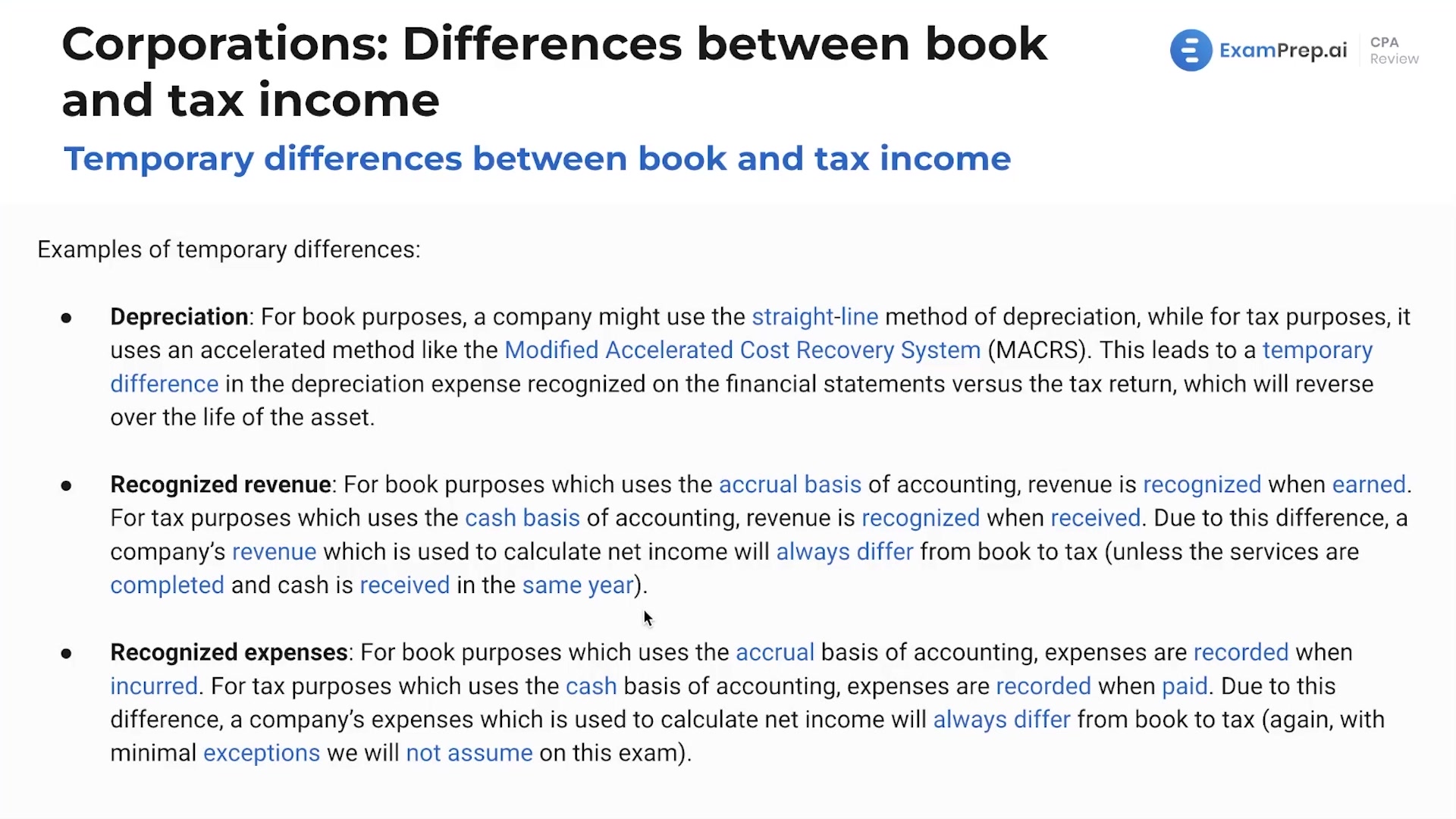 Temporary Differences Between Book and Tax Income lesson thumbnail