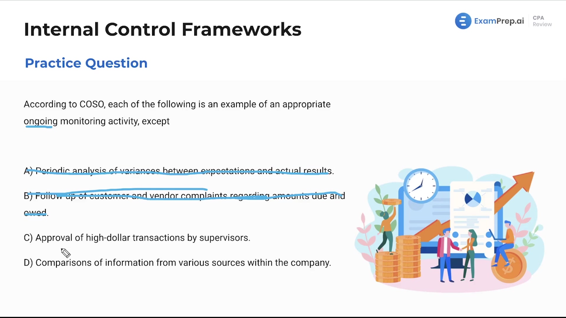 Internal Control Frameworks - Practice Questions lesson thumbnail