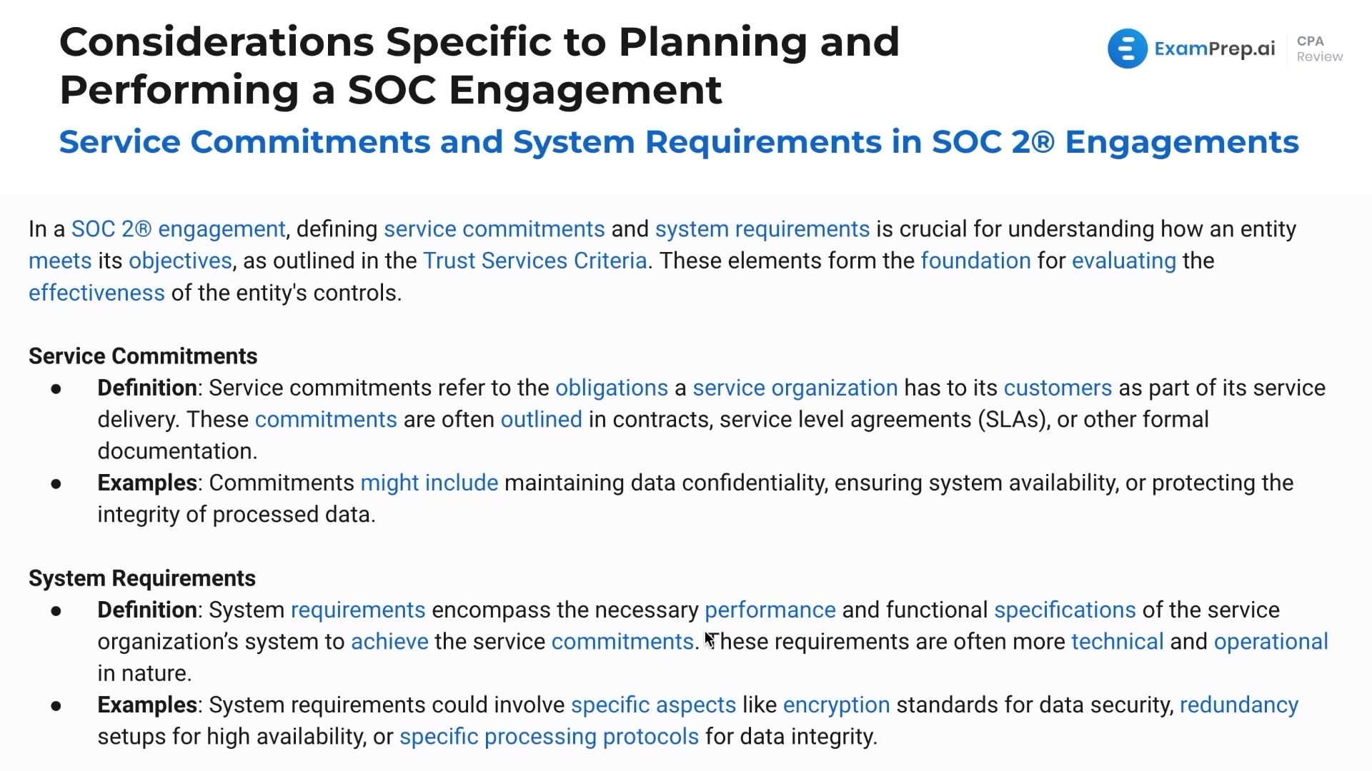 Service Commitments and System Requirements in SOC 2 Engagements lesson thumbnail