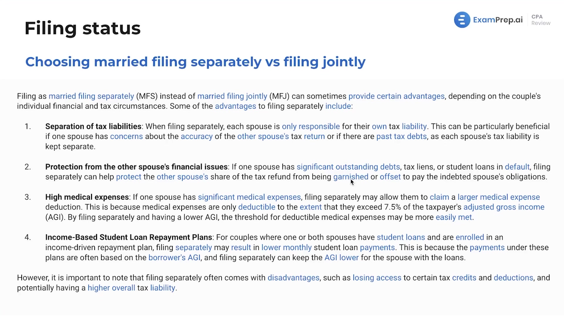 Married Filing Separately vs. Filing Jointly lesson thumbnail