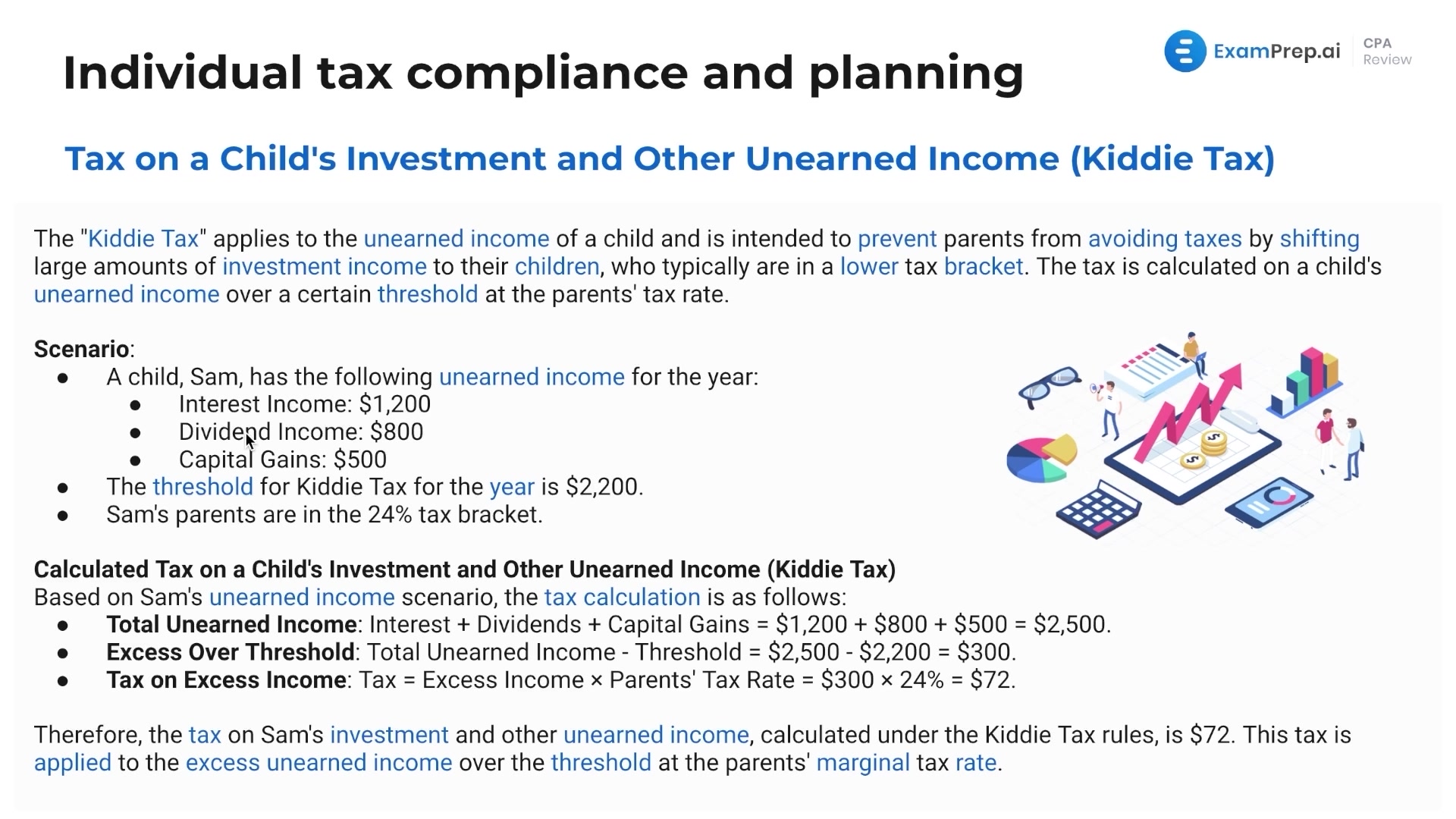 Tax on a Child's Investment and Other Unearned Income lesson thumbnail