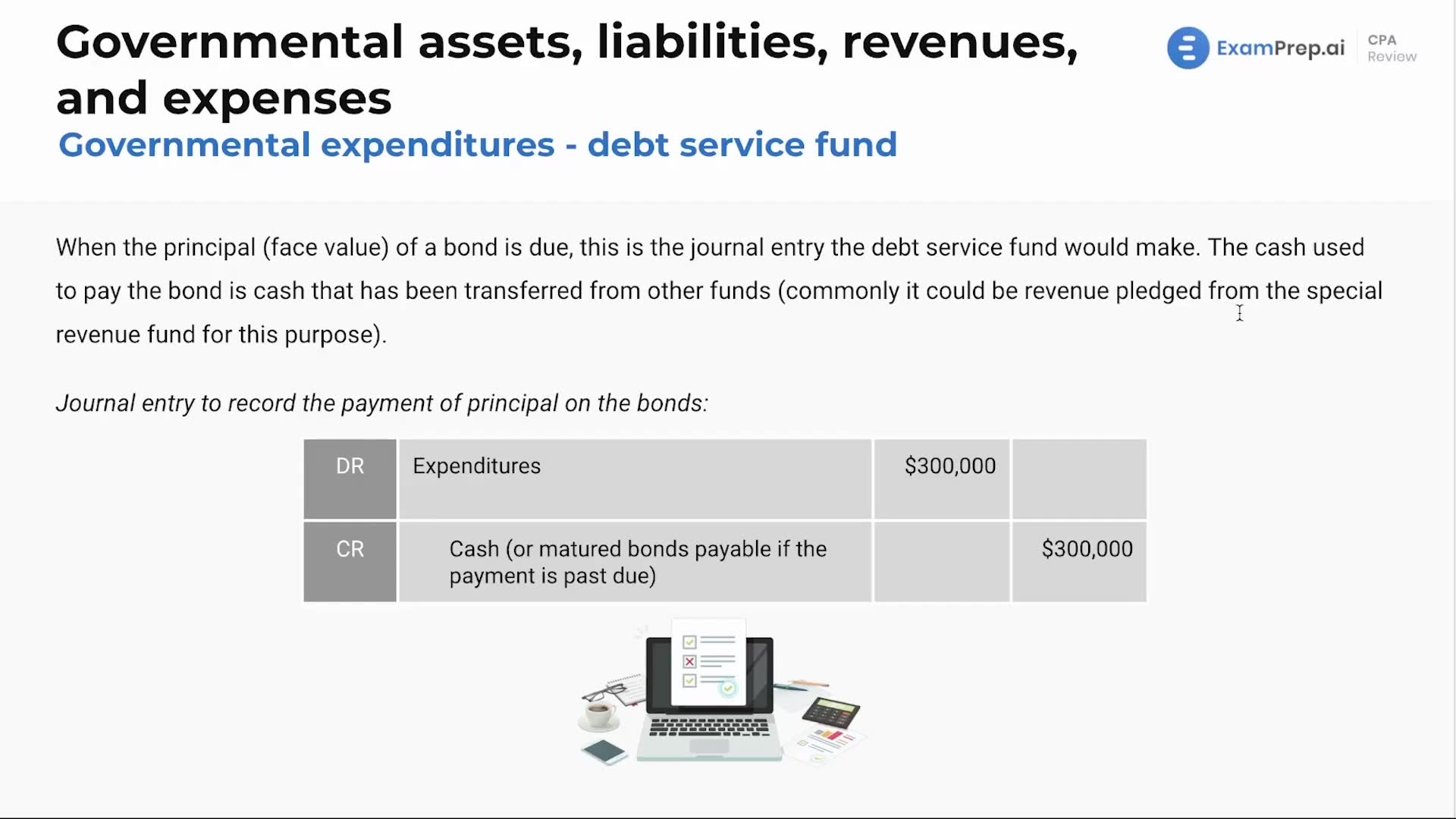 Governmental Expenditures - Debt Service Fund lesson thumbnail