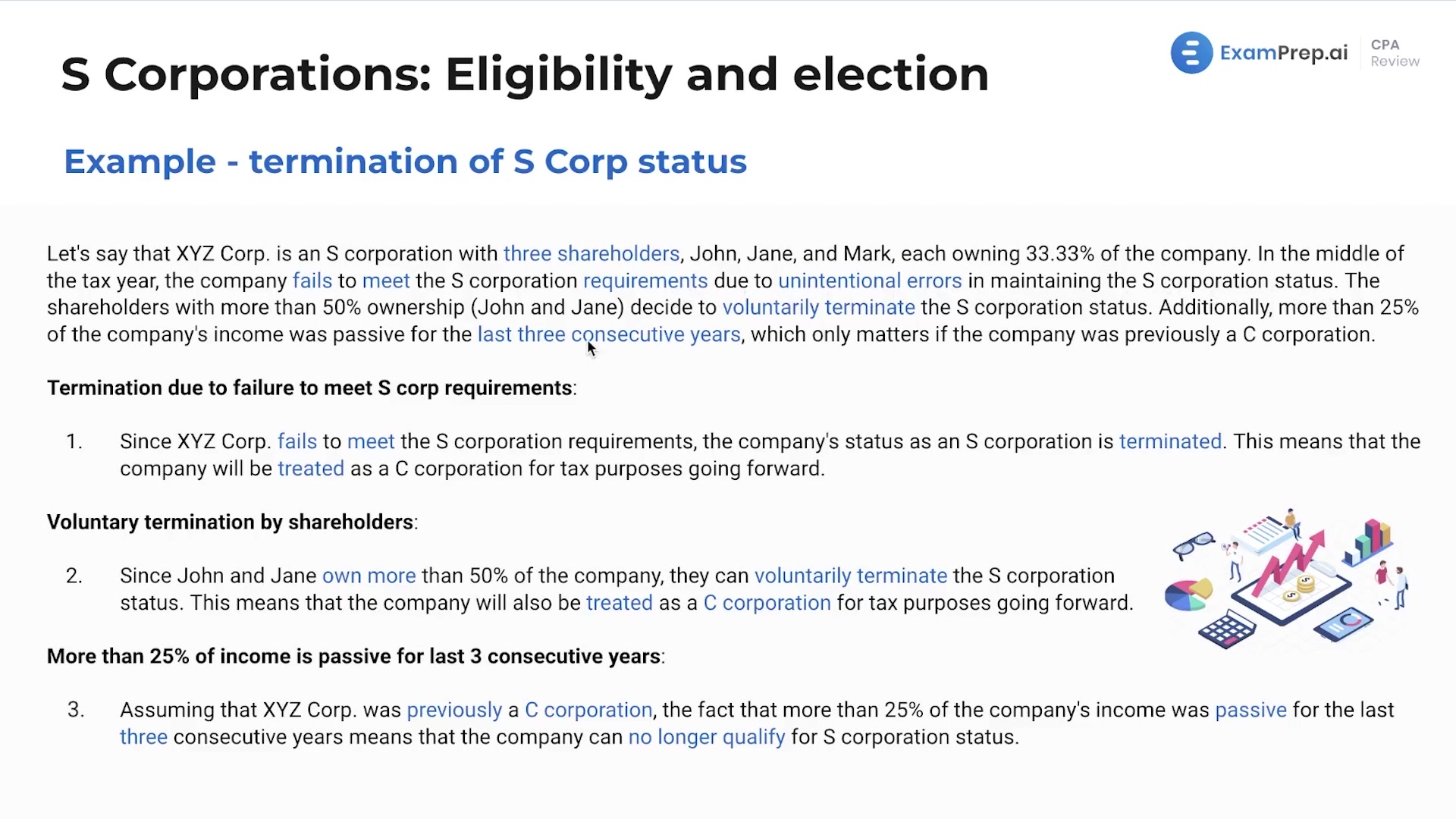 Revocation or Termination of S Corporation Status lesson thumbnail