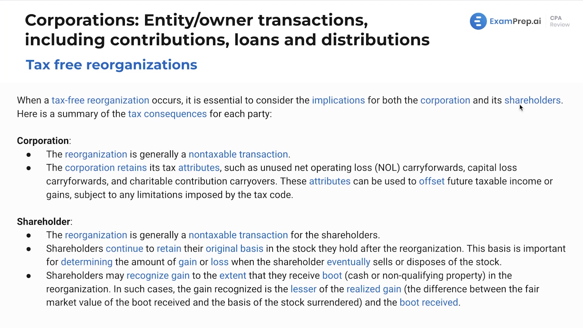 Tax-Free Reorganizations lesson thumbnail