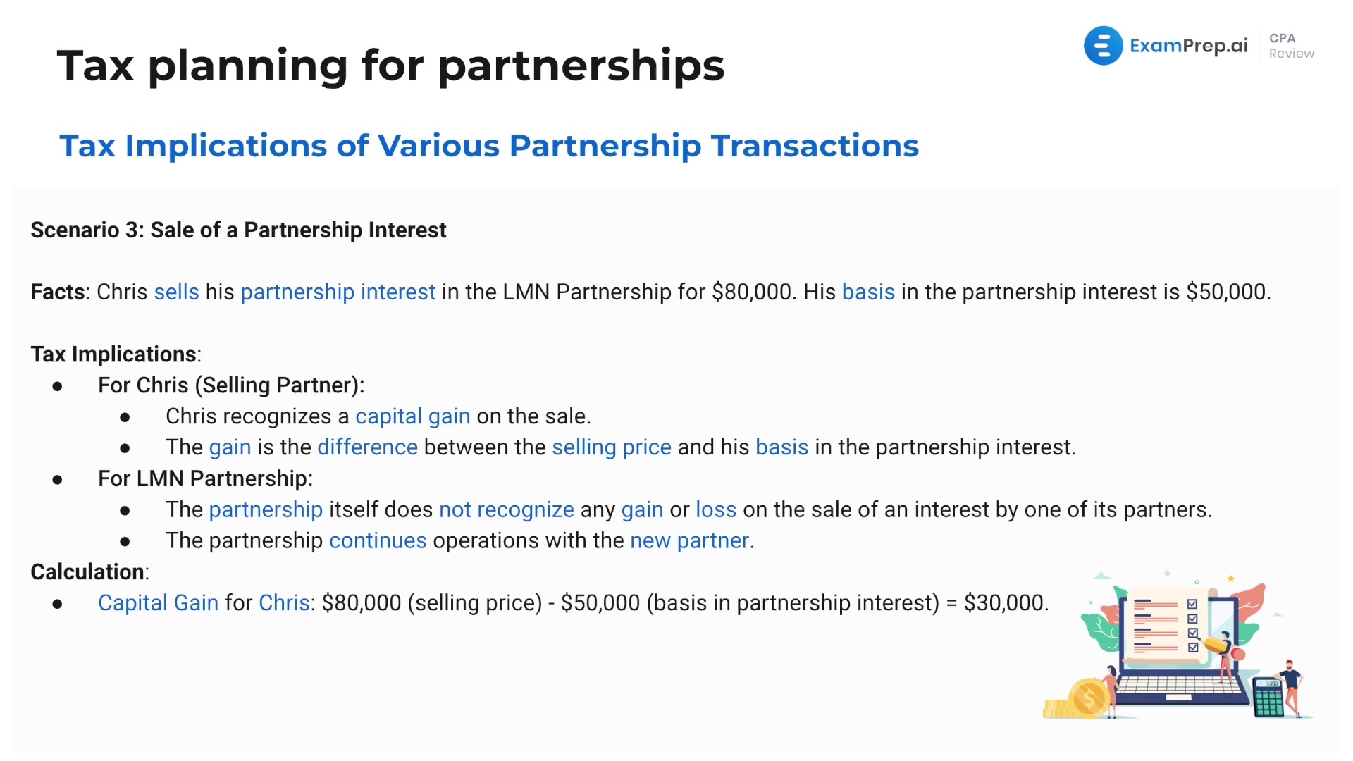 Tax Implications of Various Partnership Transactions lesson thumbnail