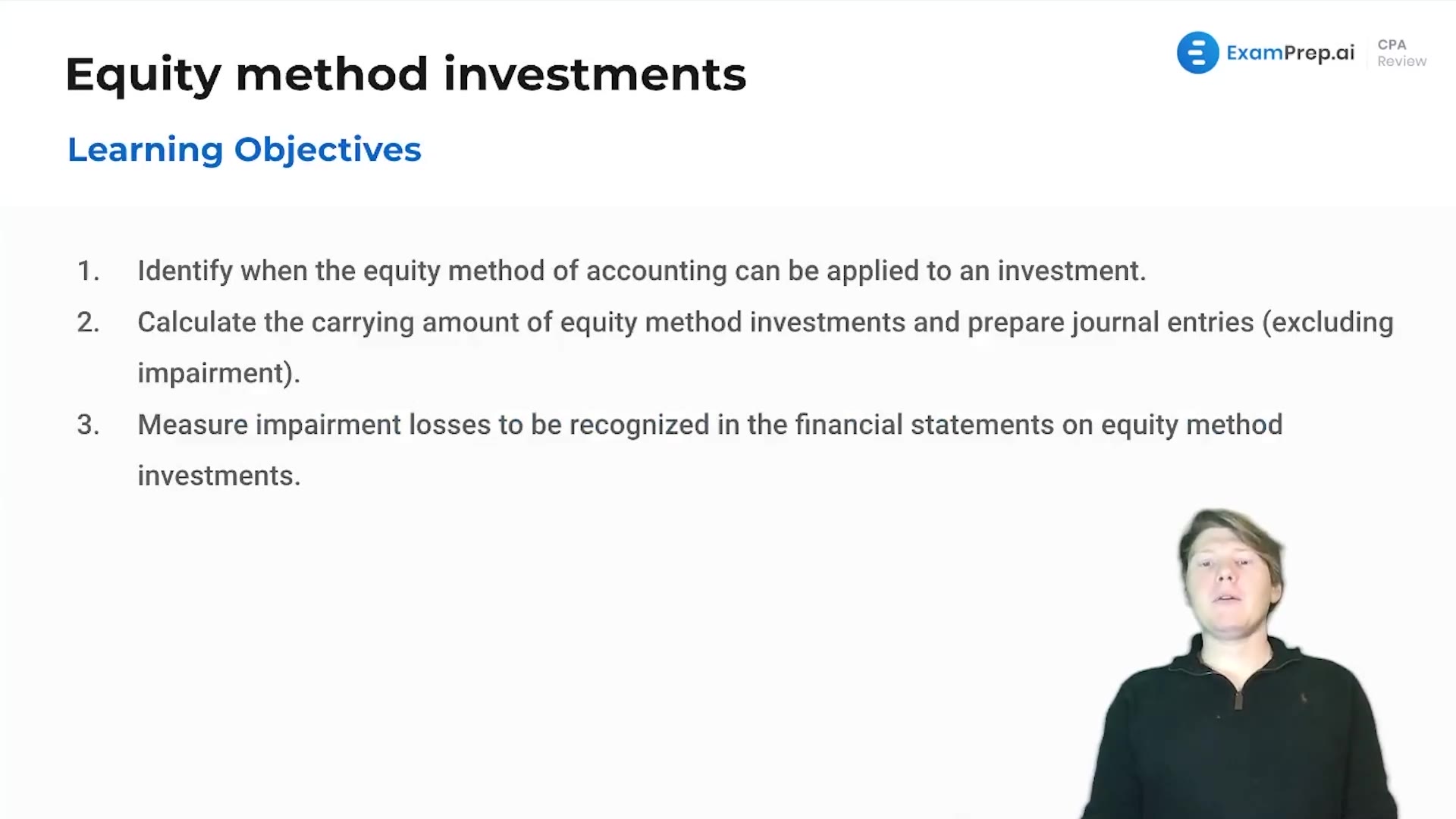 Equity Method Investments Overview and Objectives lesson thumbnail