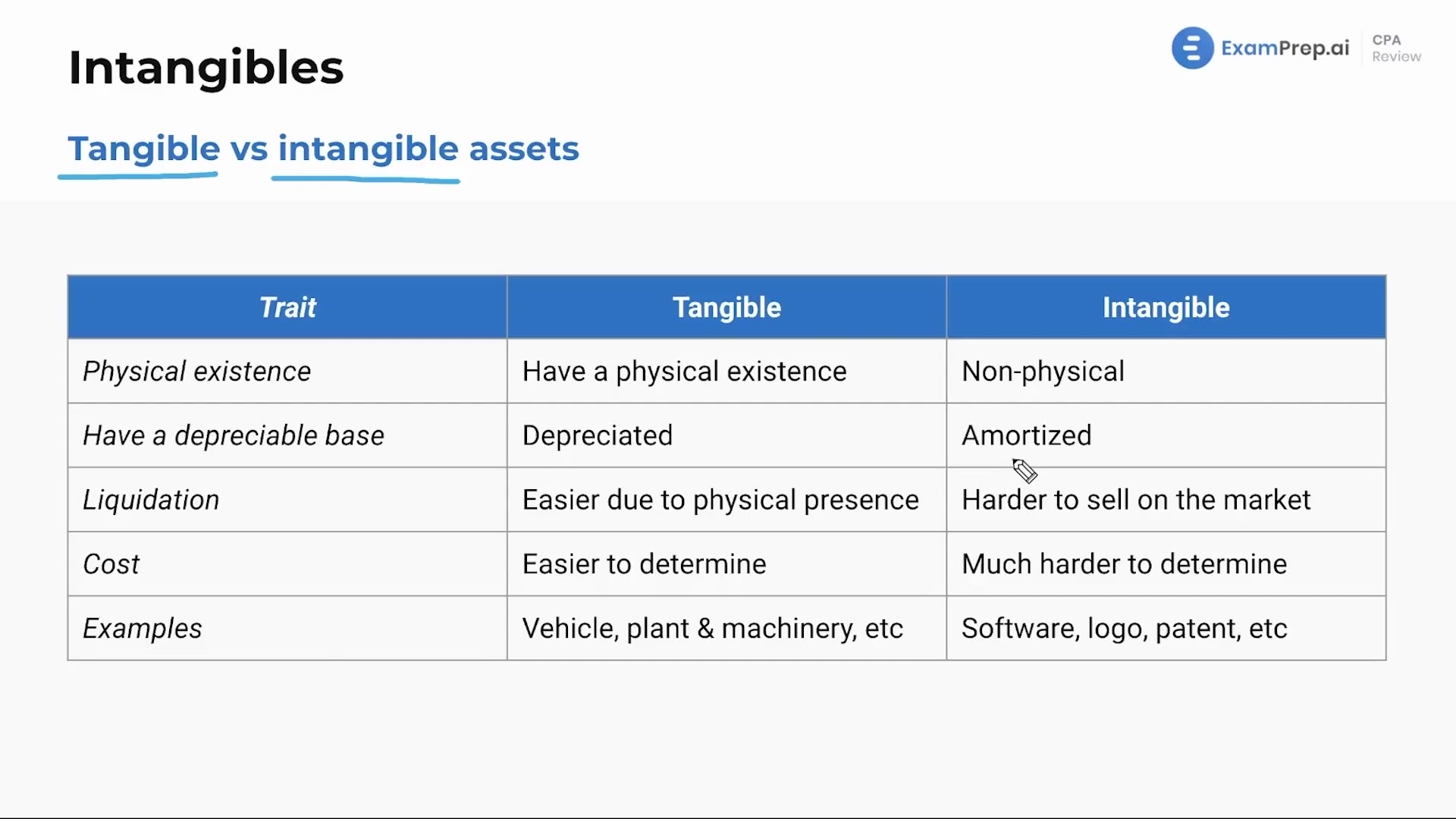 Tangible Versus Intangible Assets lesson thumbnail