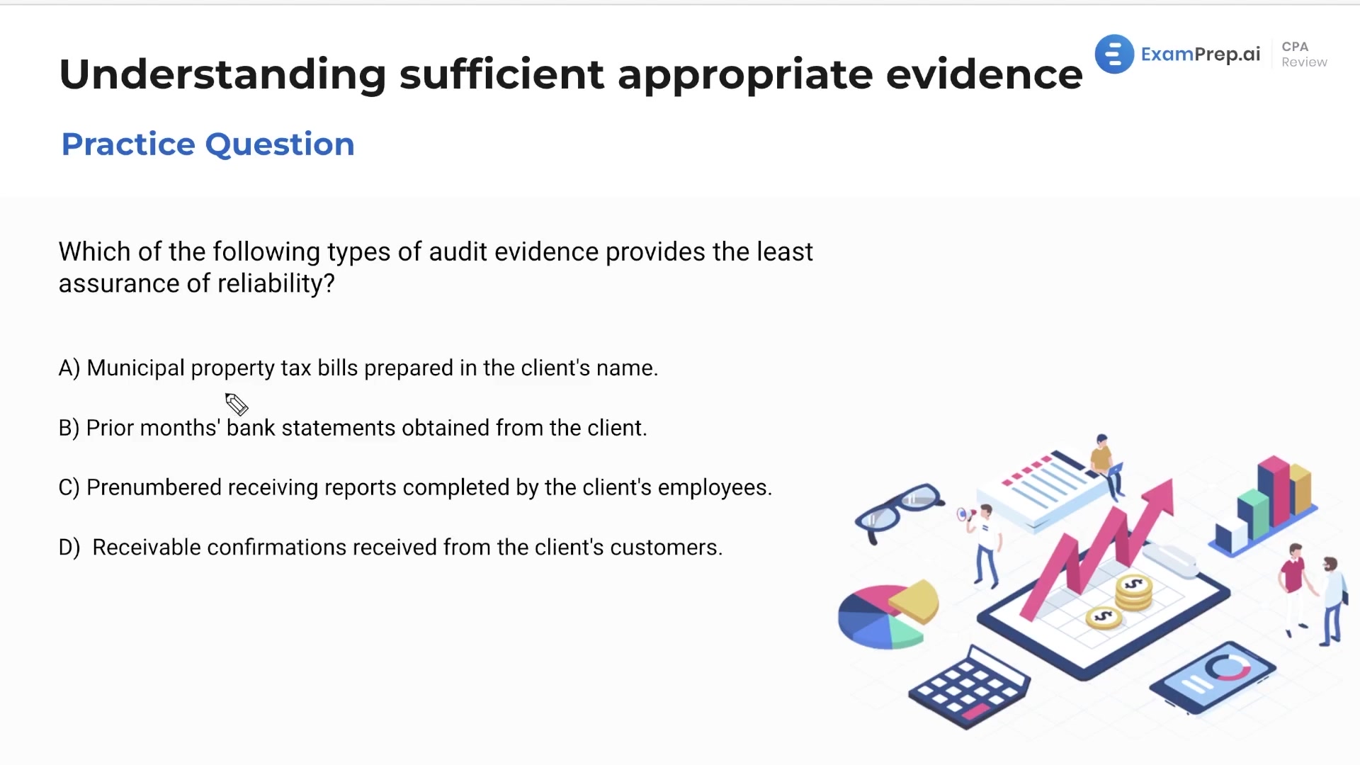 Understanding Sufficient Appropriate Evidence Practice Questions lesson thumbnail