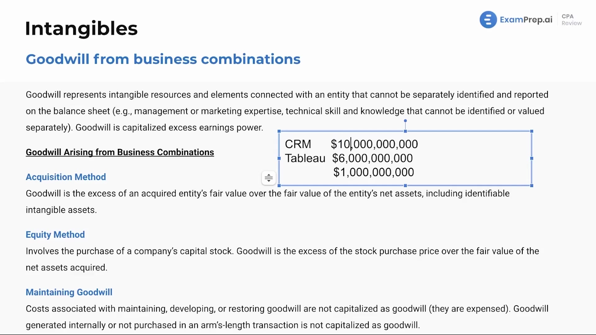 Goodwill from Business Combinations lesson thumbnail