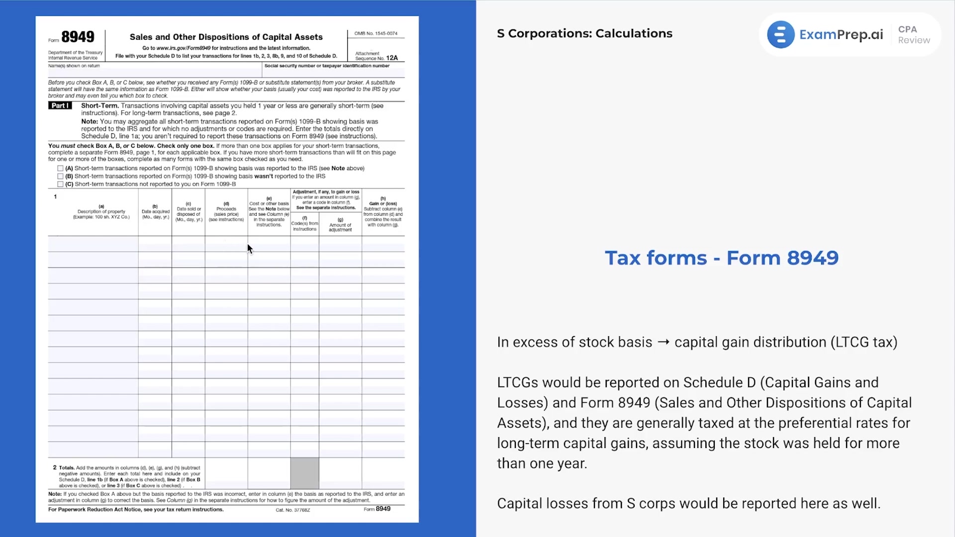 S Corporation Tax Form Calculations lesson thumbnail