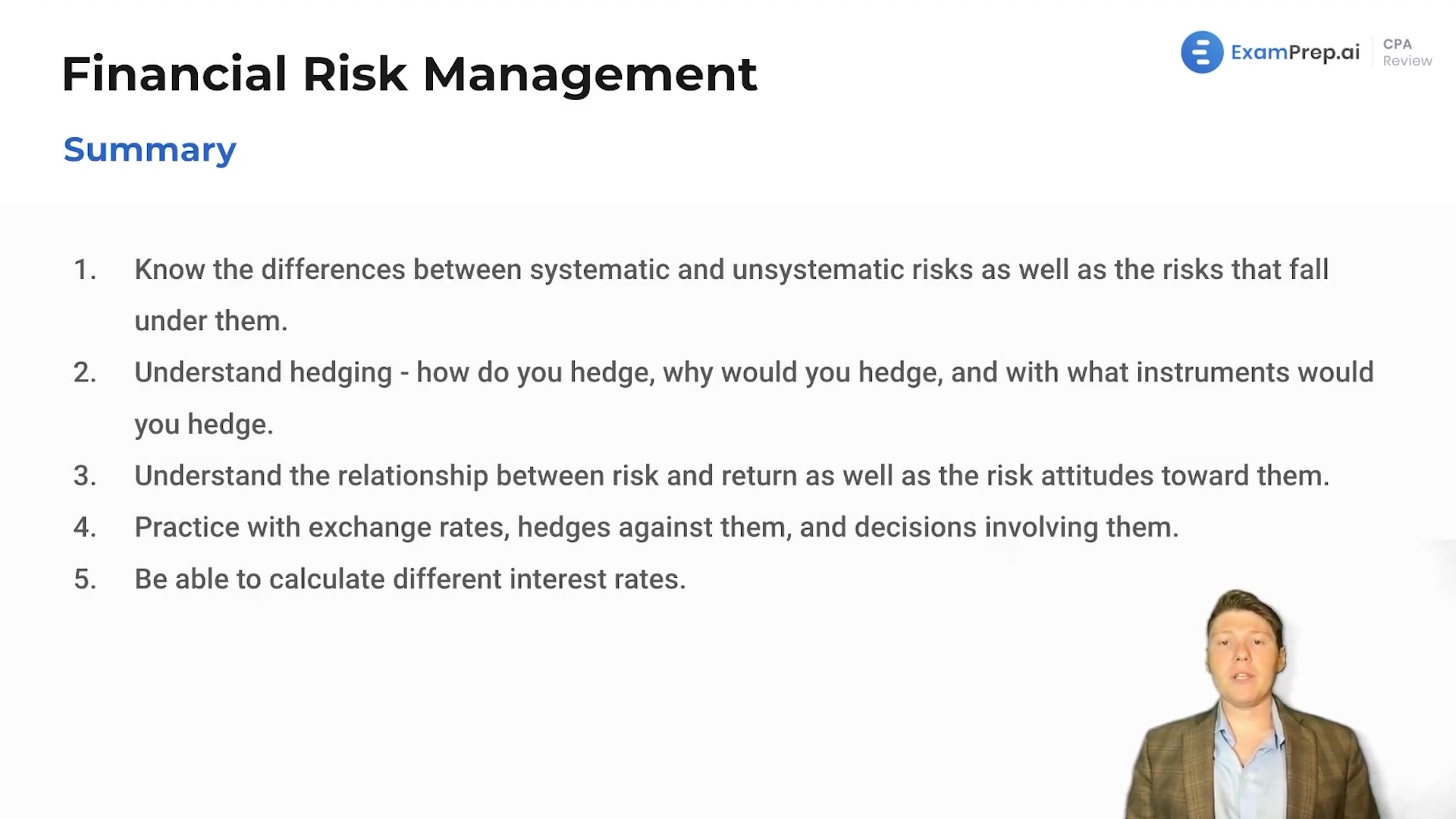 Financial Risk Management Summary lesson thumbnail