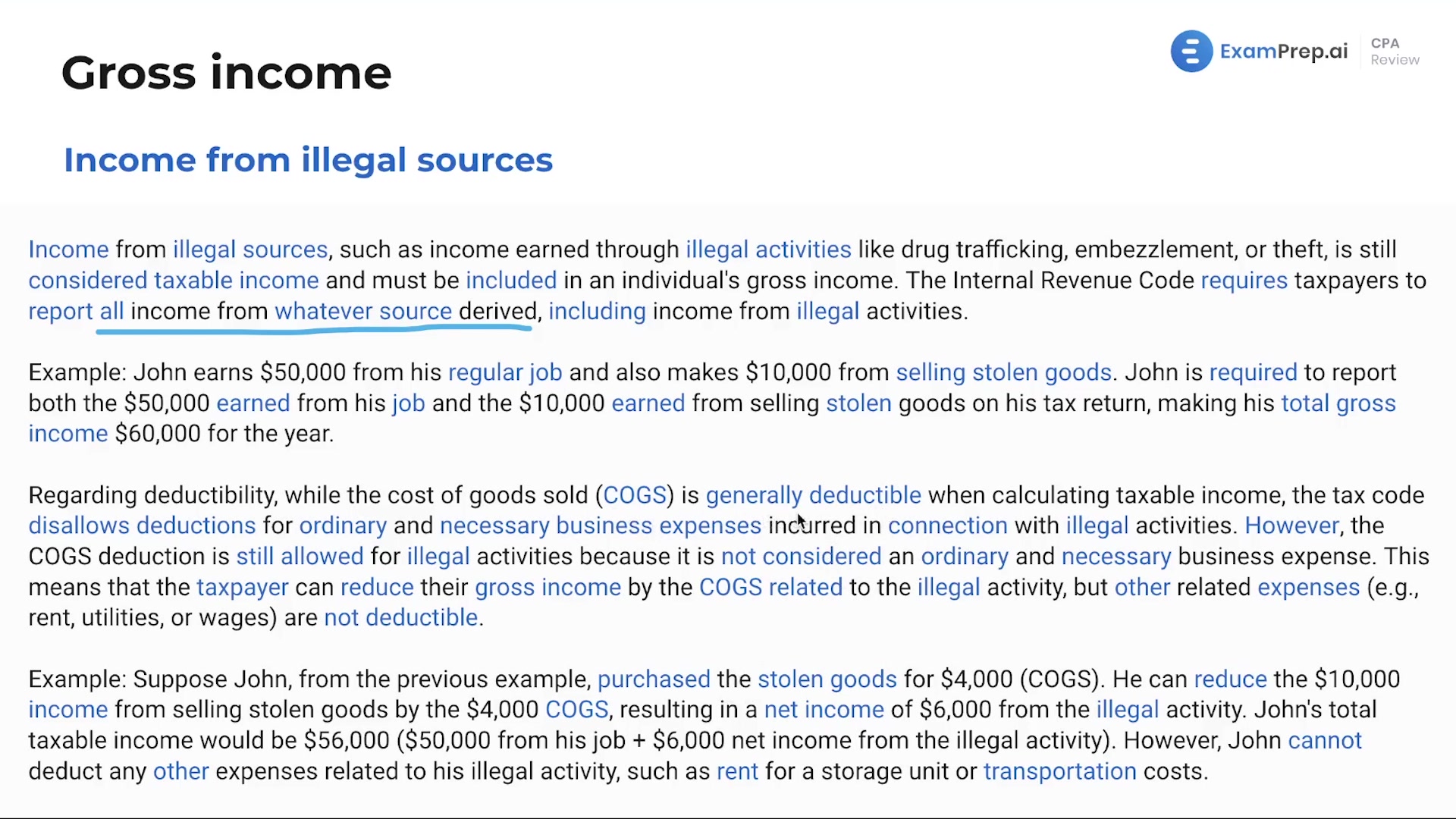 Income from Illegal Sources lesson thumbnail