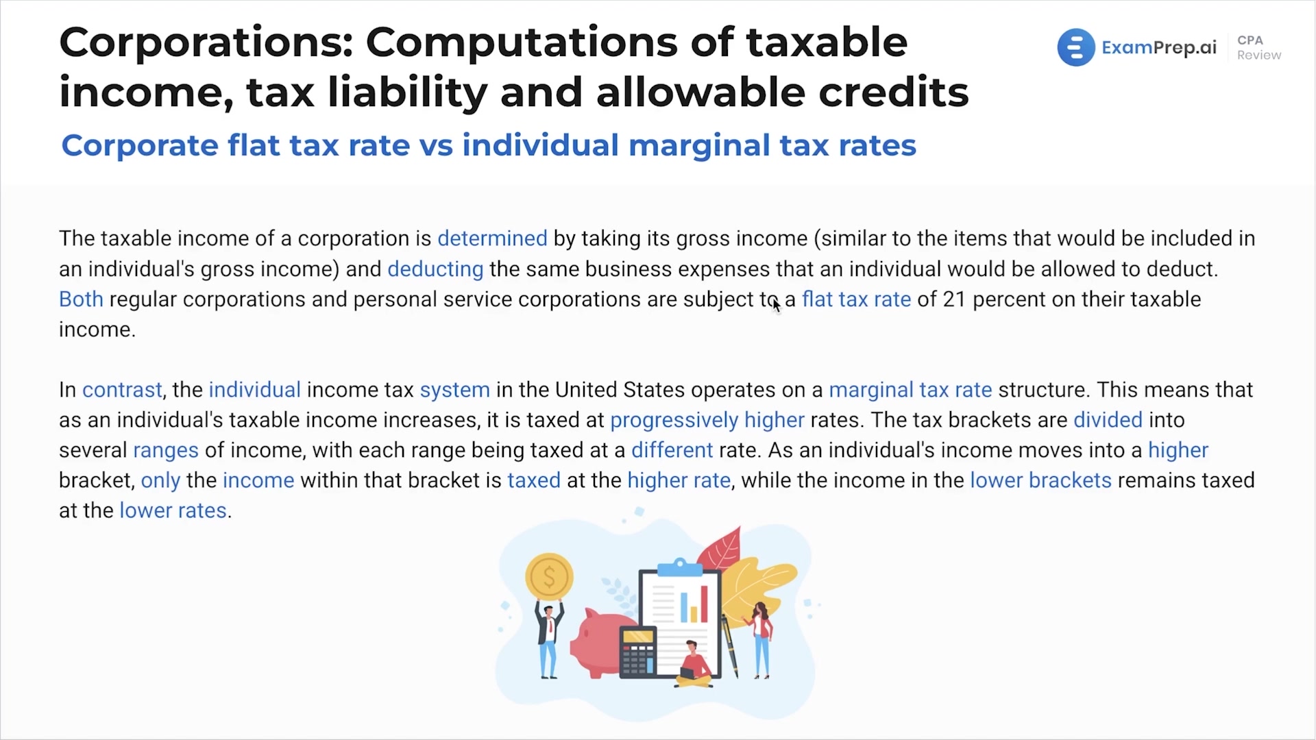 Introduction to Corporations: Computations of Taxable Income, Tax Liability, and Allowable Credits lesson thumbnail