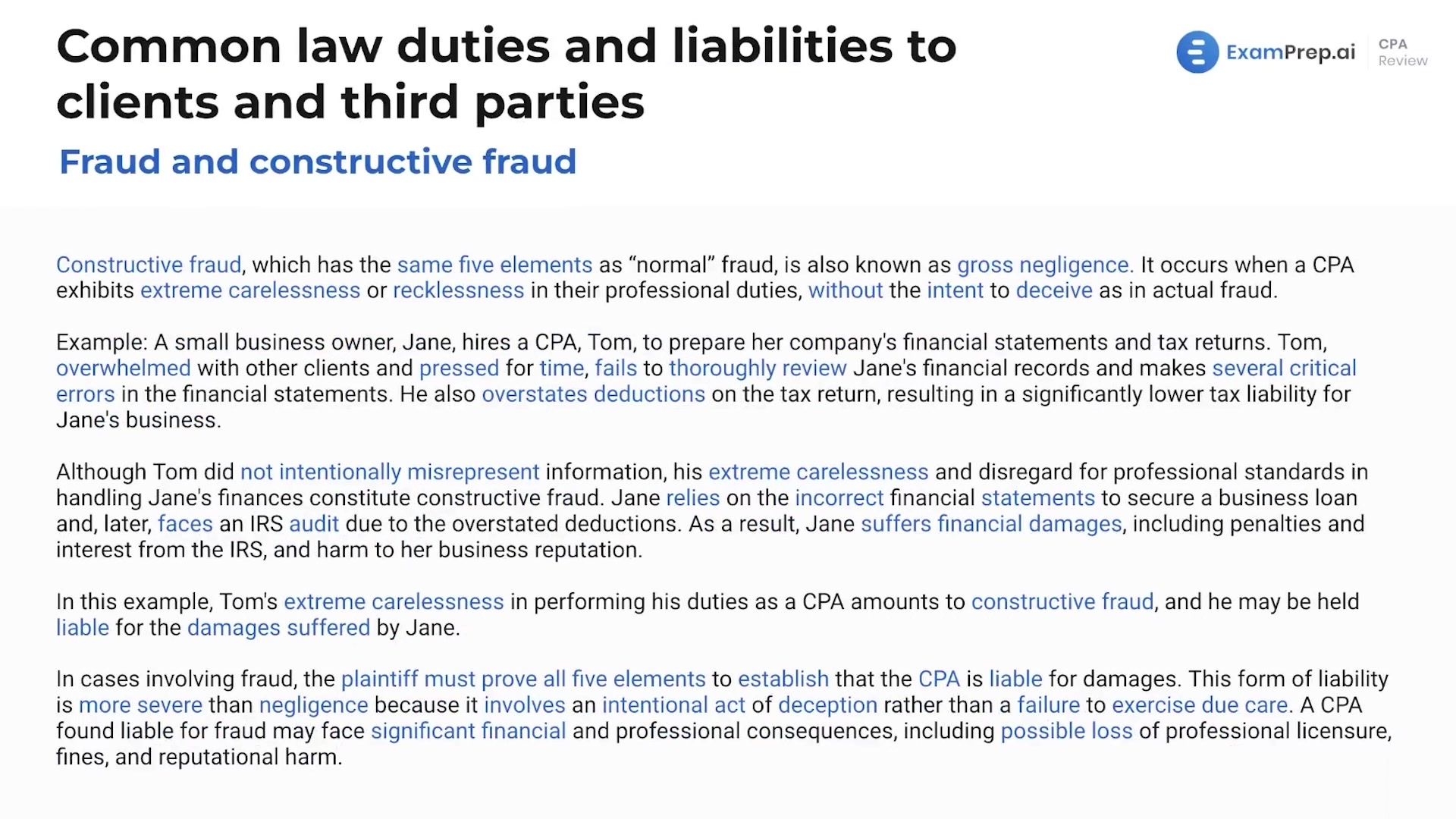 Fraud and Constructive Fraud lesson thumbnail