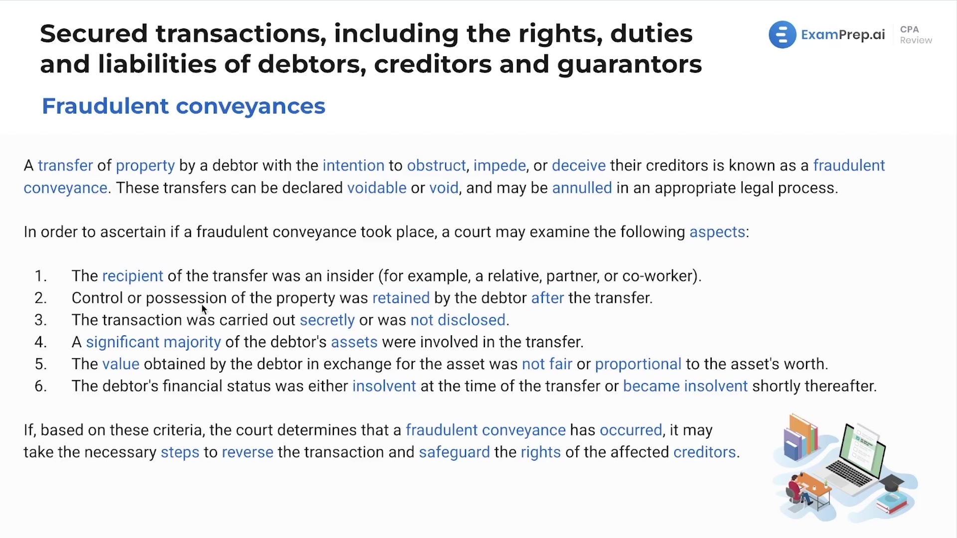 Fraudulent Conveyances lesson thumbnail