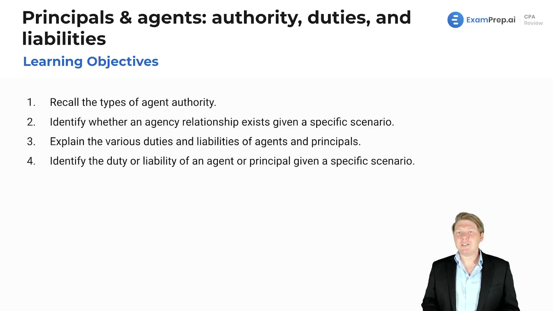 Principals & Agents: Authority, Duties, and Liabilities Overview lesson thumbnail