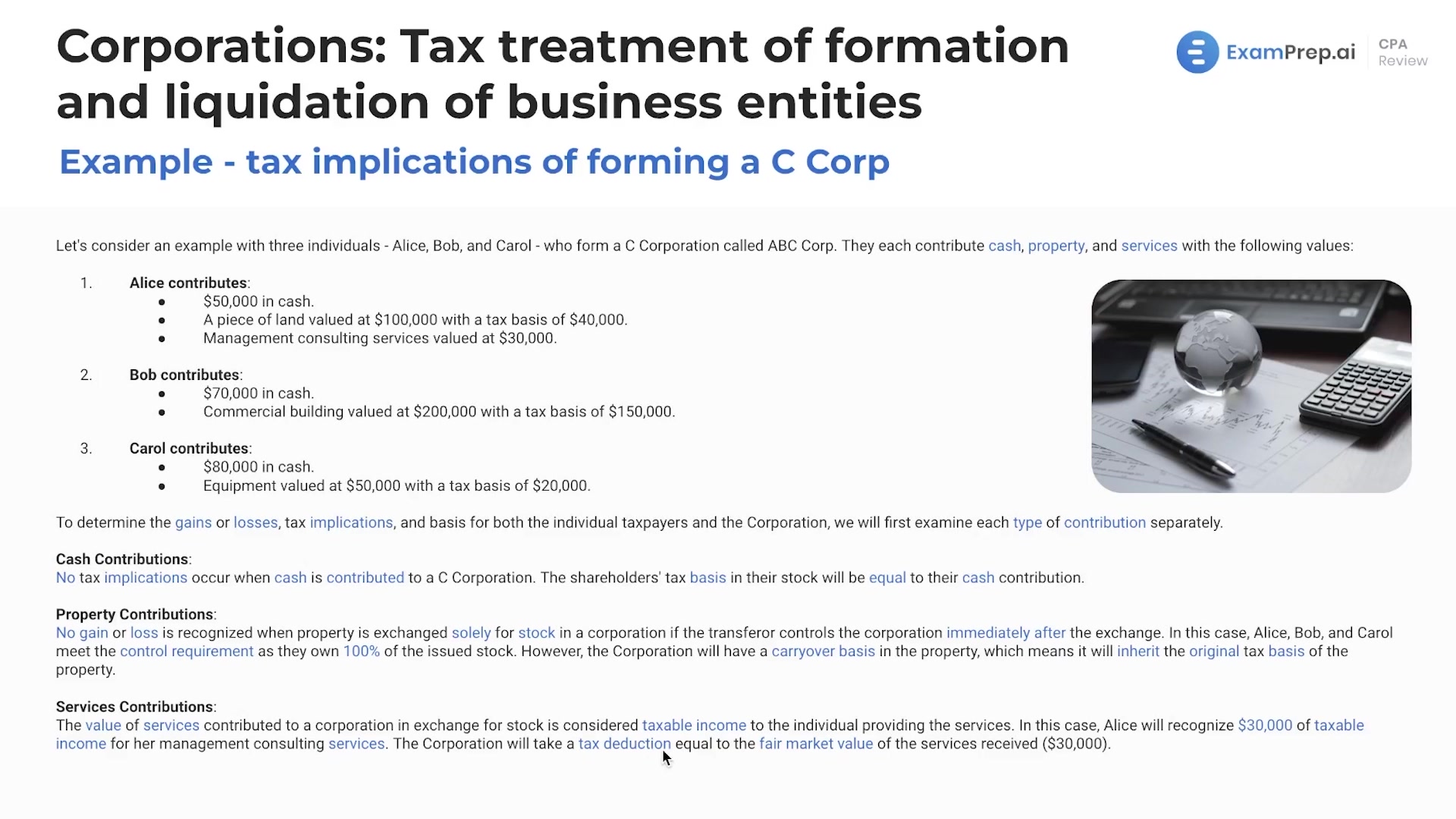 Tax Implications of Forming a C Corporation lesson thumbnail