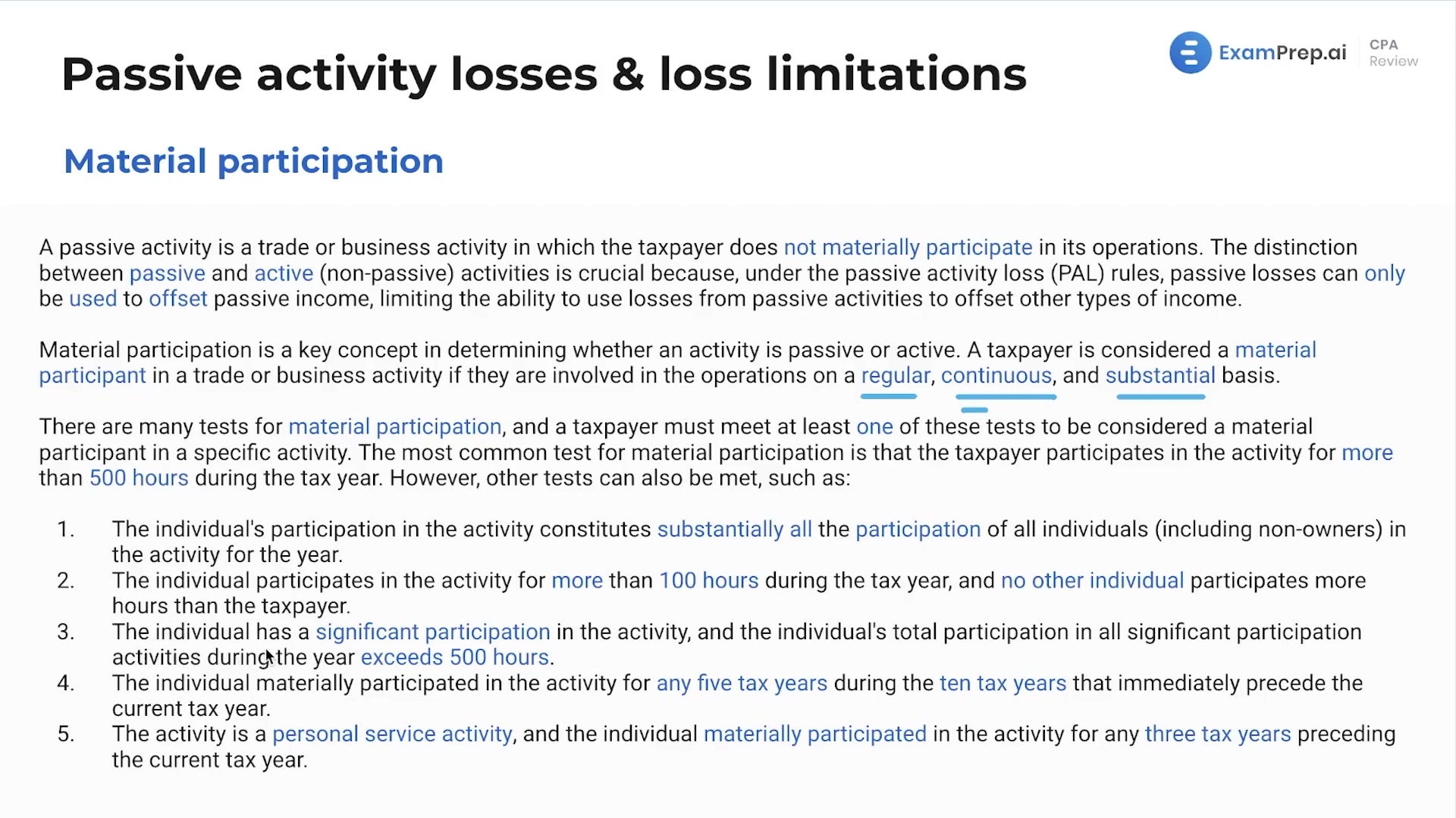 Passive Activity Losses and Limitations lesson thumbnail