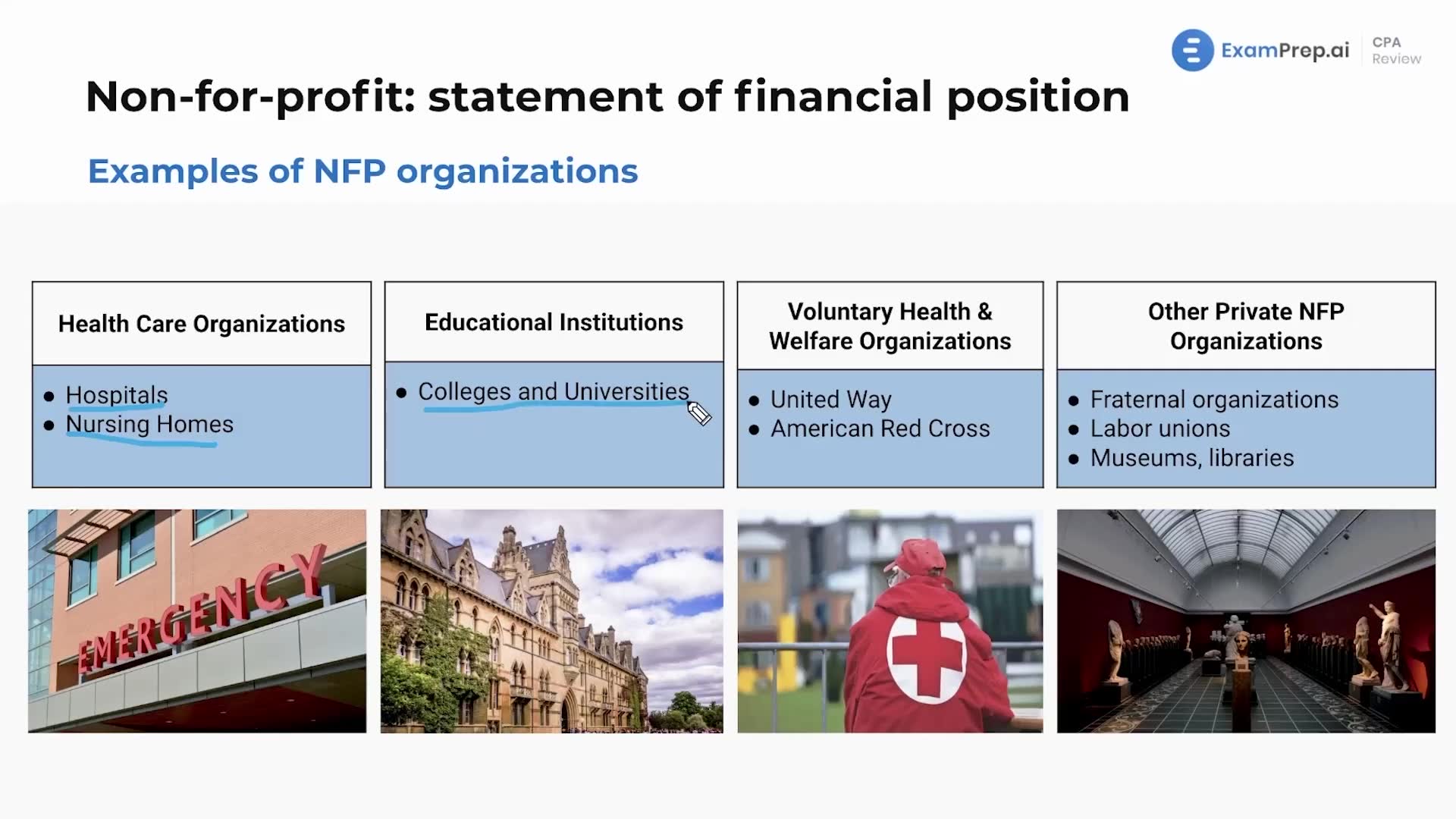 Examples of Non-For-Profit Organizations lesson thumbnail