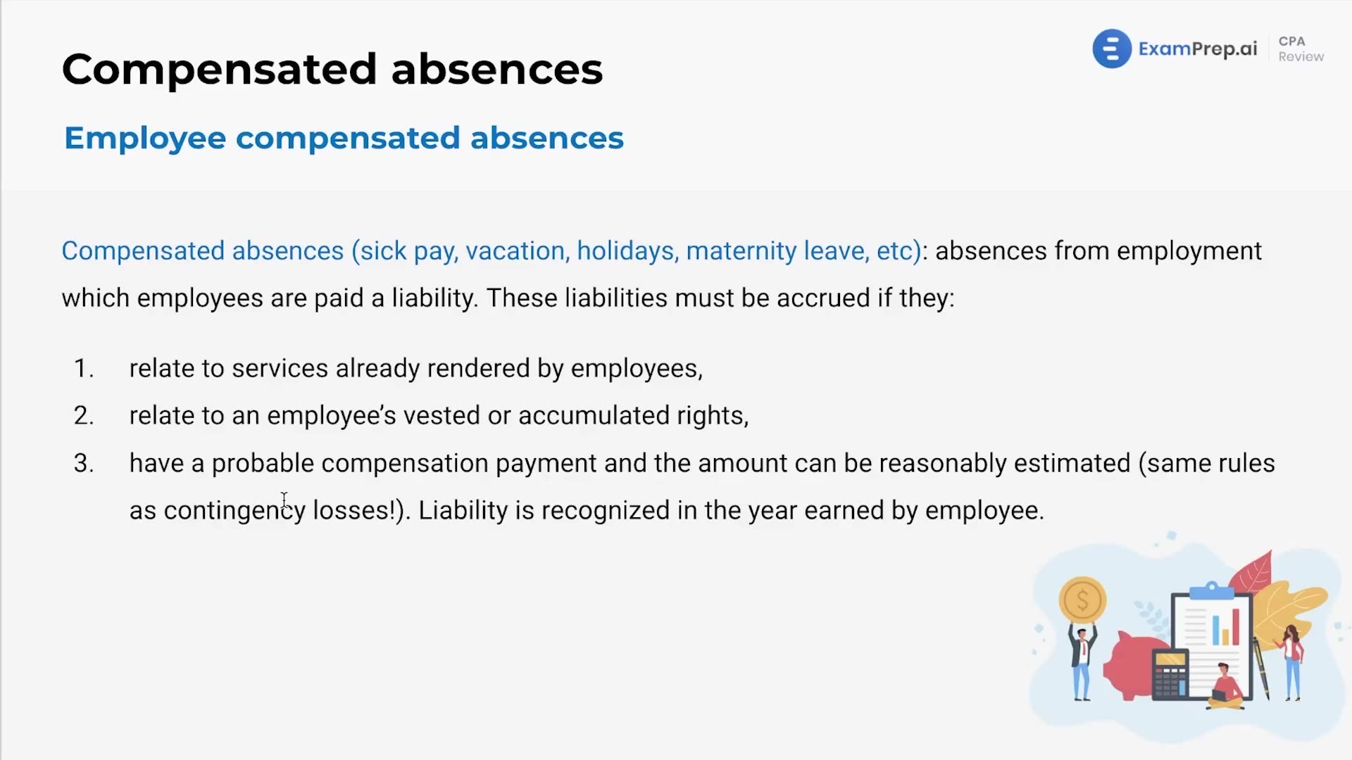 Employee Compensated Absences lesson thumbnail