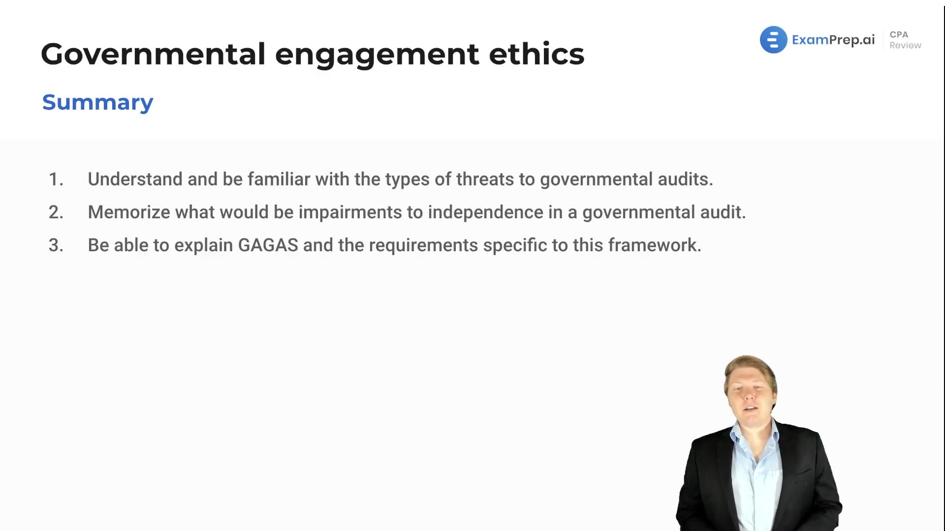 Governmental Engagement Ethics Summary lesson thumbnail