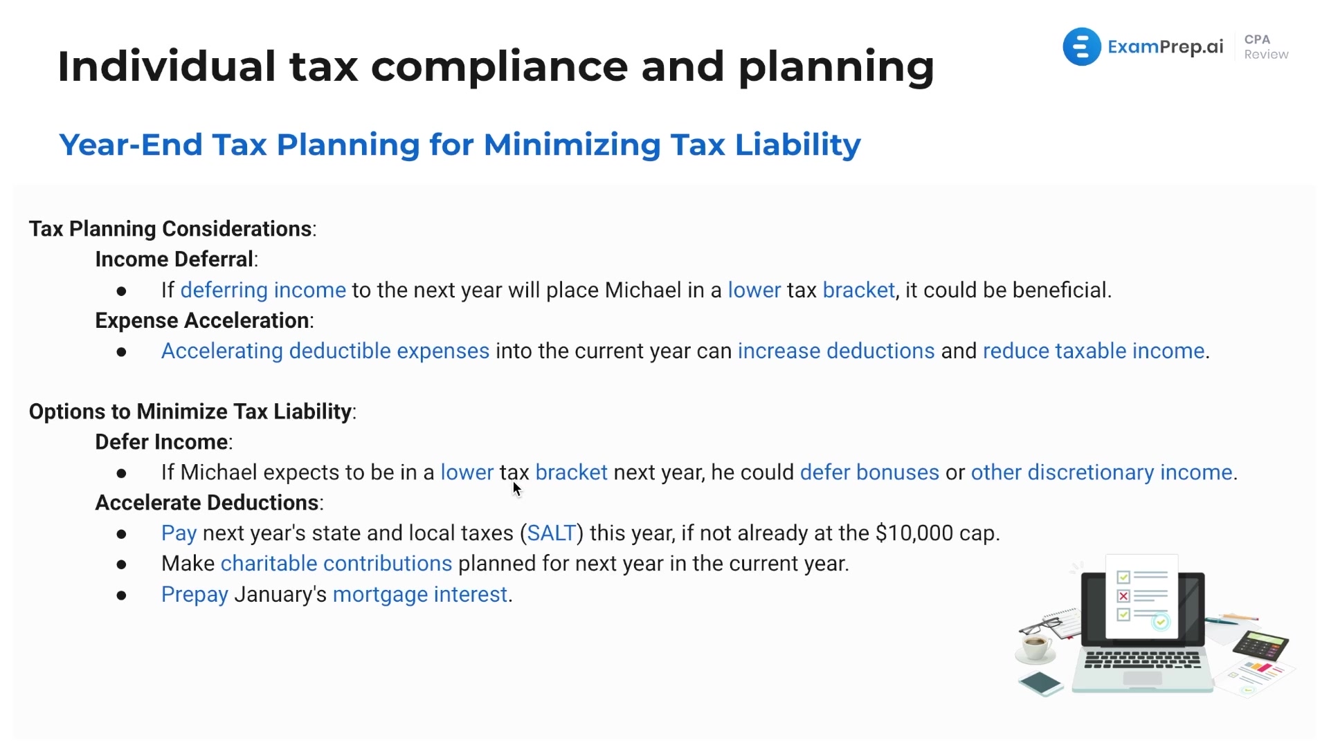 Year-End Planning for Minimizing Tax Liability lesson thumbnail