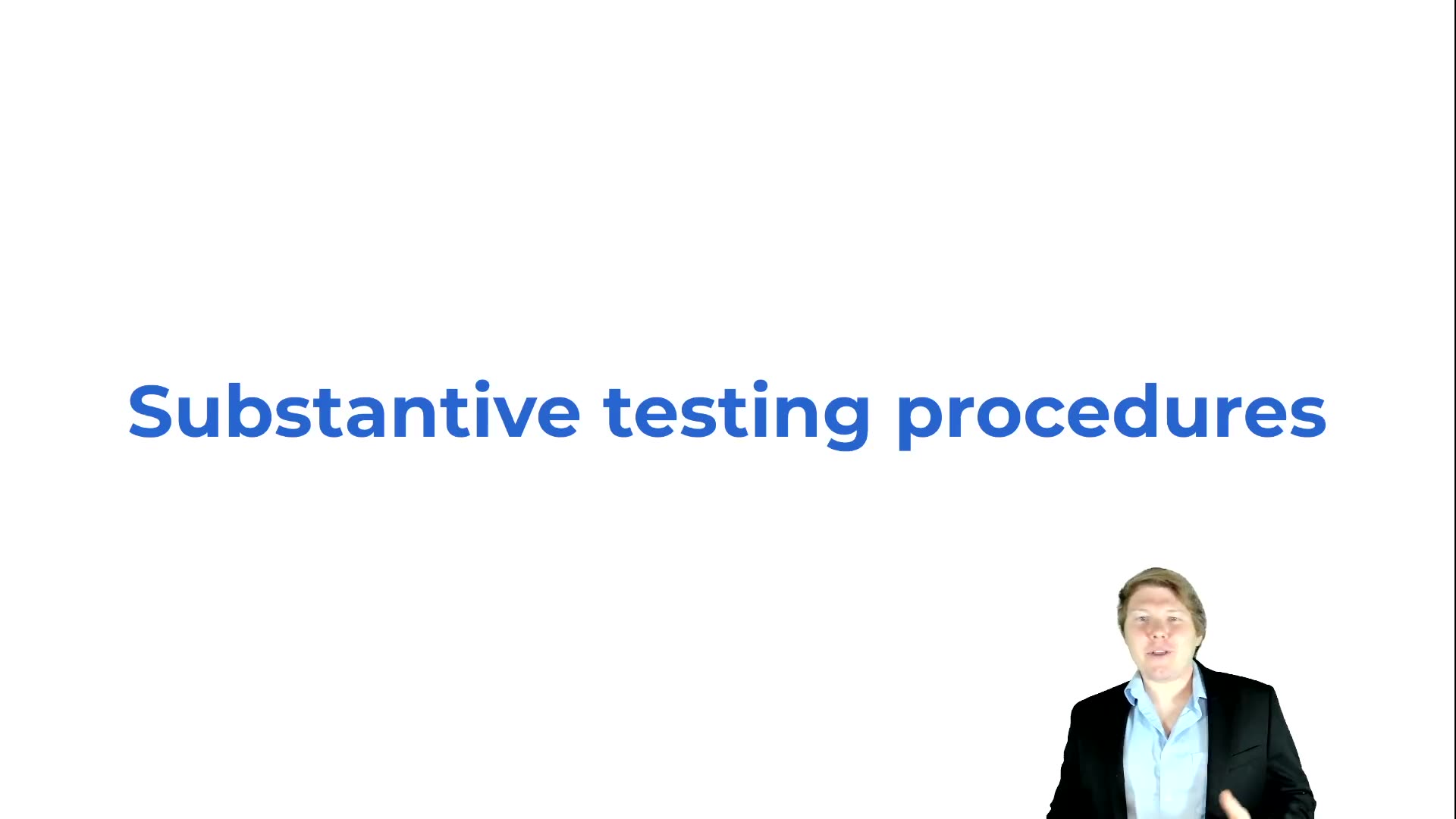 Substantive Testing Procedures Overview lesson thumbnail