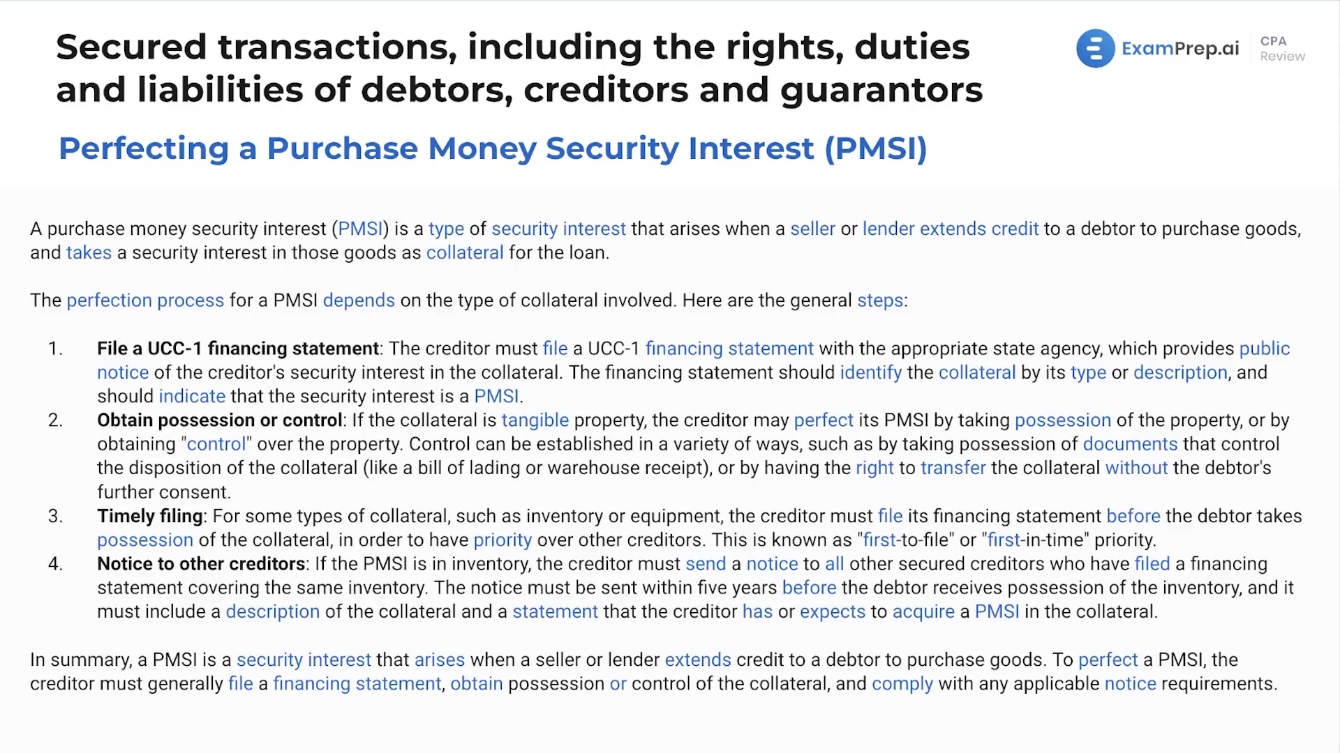 Purchase Money Security Interest lesson thumbnail