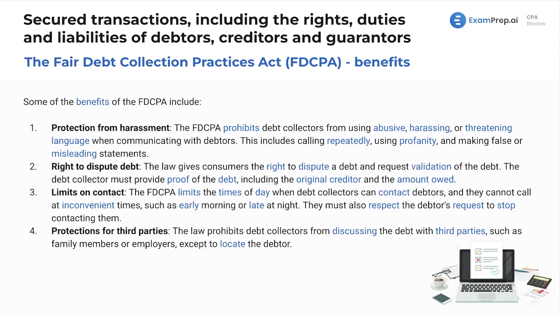 The Fair Debt Collection Practices Act (FDCPA) lesson thumbnail