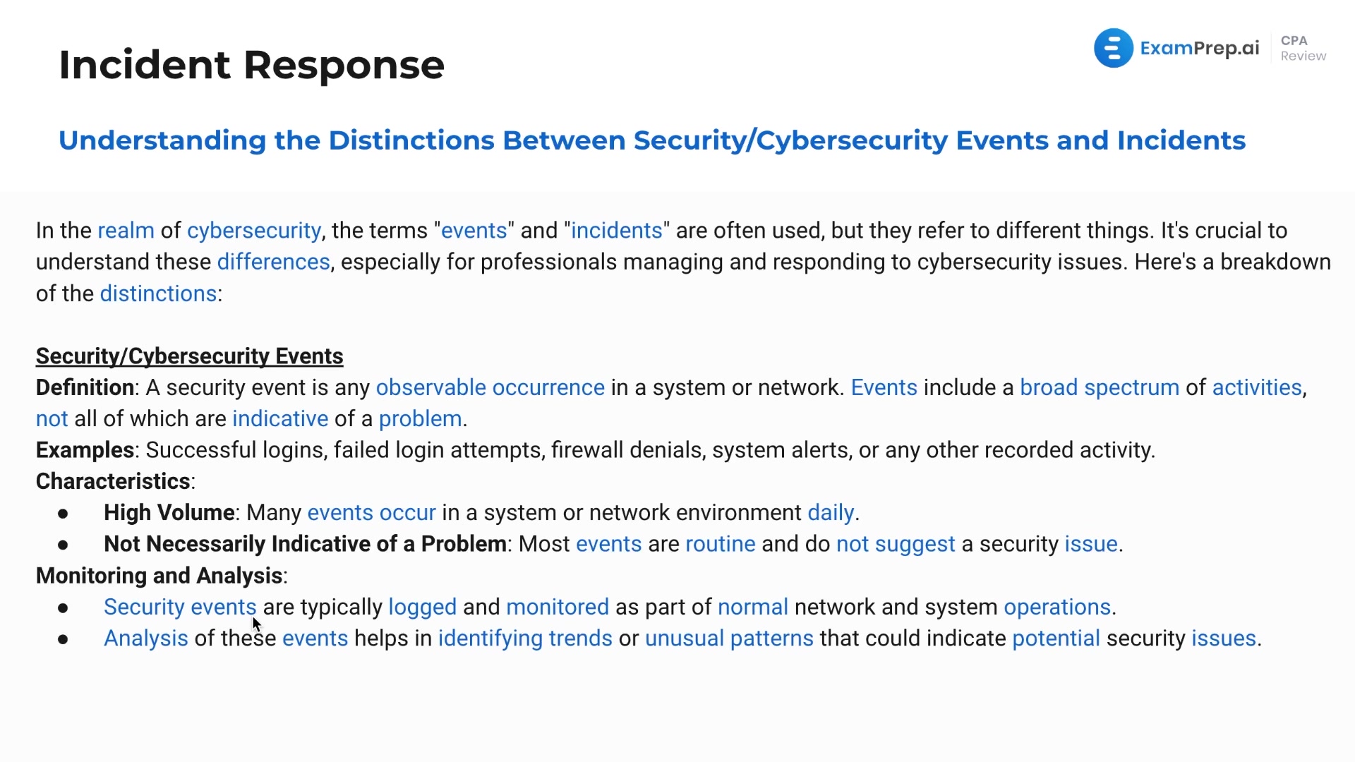 Distinctions Between Security Events and Incidents lesson thumbnail